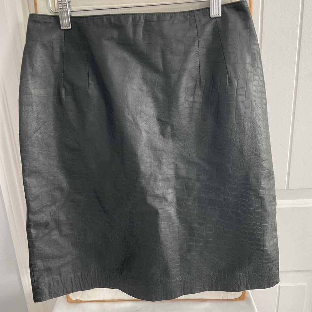 Bagatelle Leather Skirt Vintage Size 12